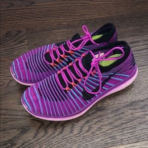 Nike Free RN Fly Knit Purple Blue Sneaker